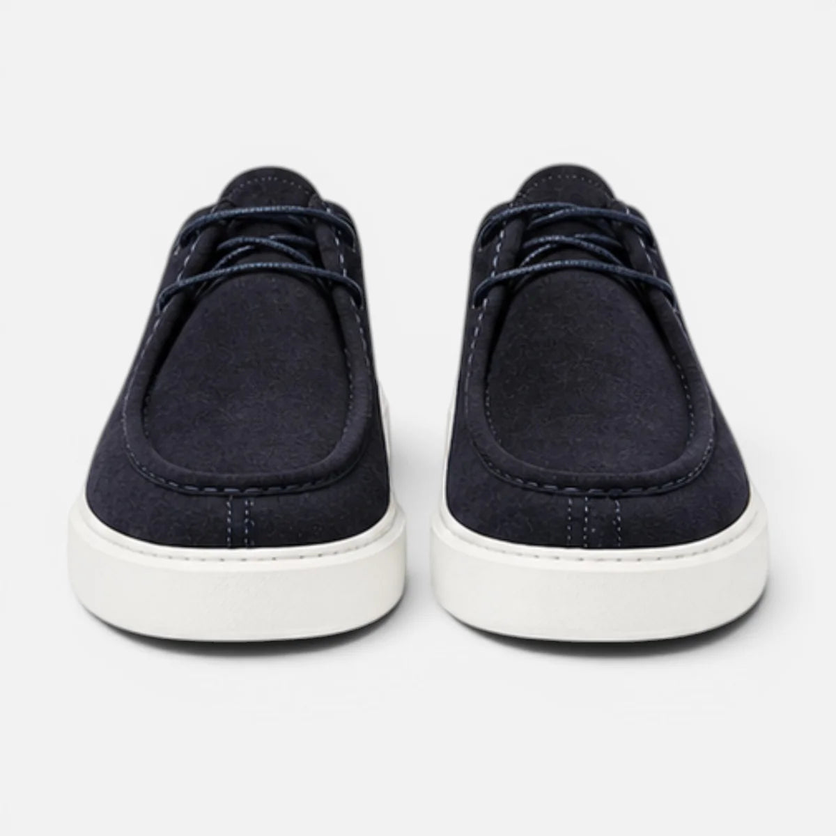 Men’s Suede Lace-Up Loafers Comfortable Casual Work Shoes