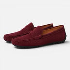 Men’s Suede Loafers Lightweight Comfort Slip-On Shoes